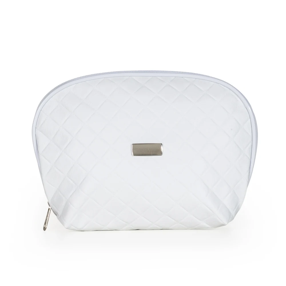Nécessaire Couro Matelassê, cor BRANCO