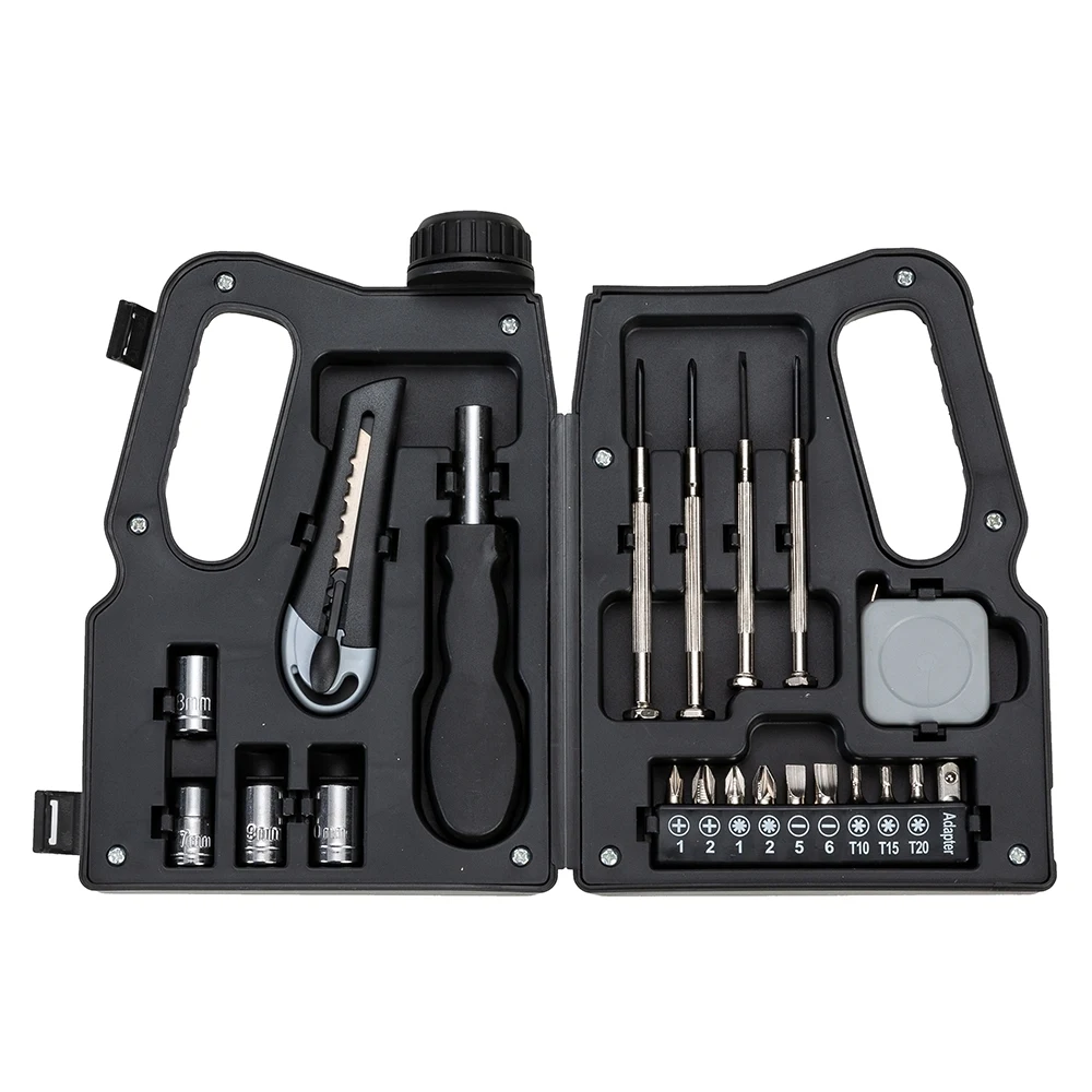 Kit Ferramentas 21 Peças, cor PRETO