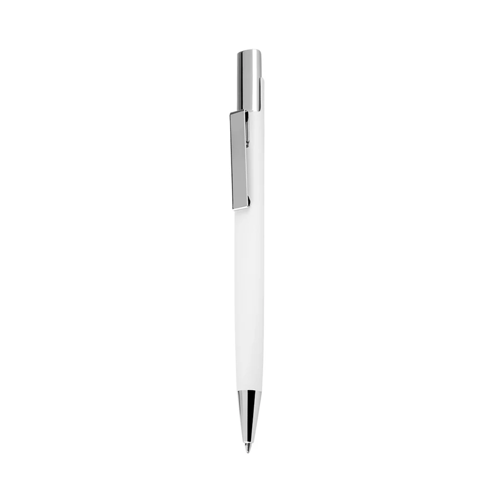 Caneta Metal Triangular, cor BRANCO
