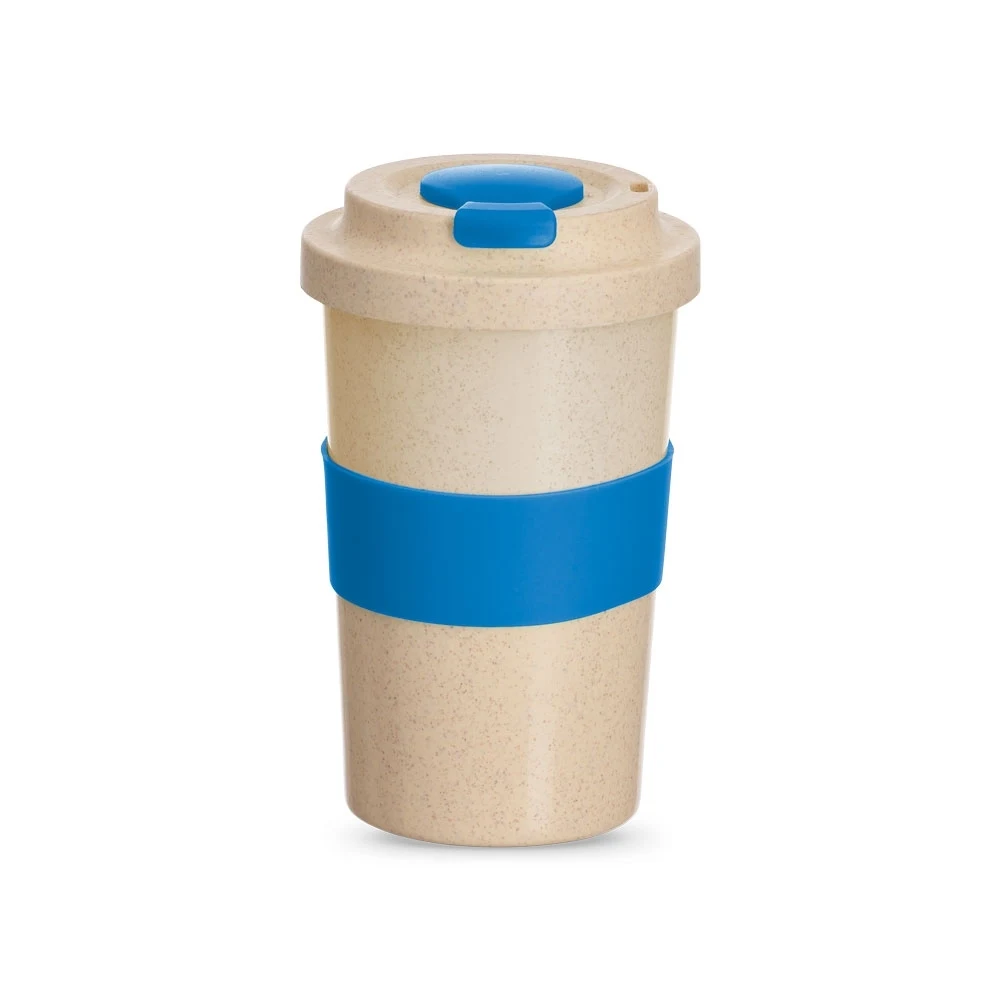 Copo Fibra de Bambu 450ml, cor AZUL