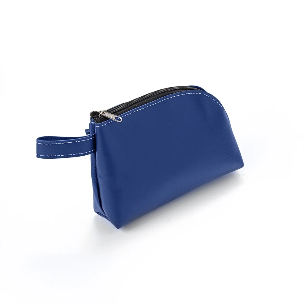 #Necessaire de Couro Sintético, cor AZUL