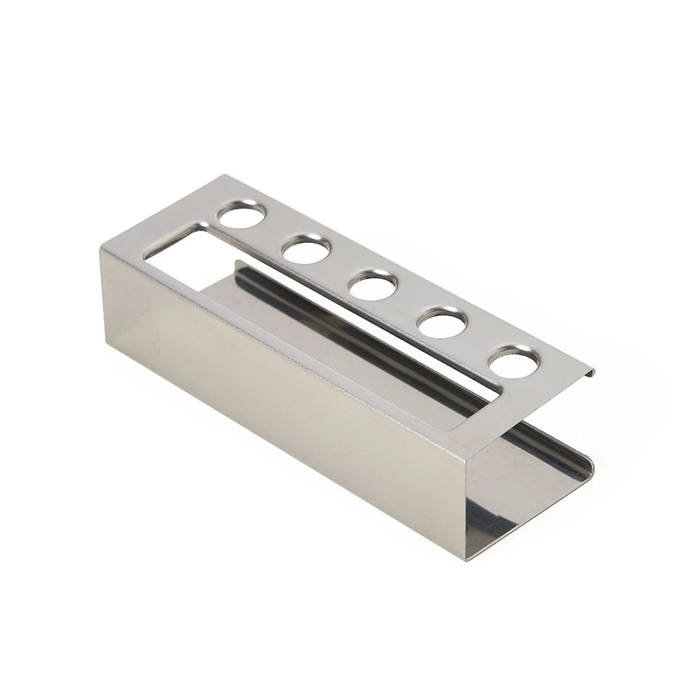 Porta Cartão Inox com Suporte Para Canetas, cor INOX