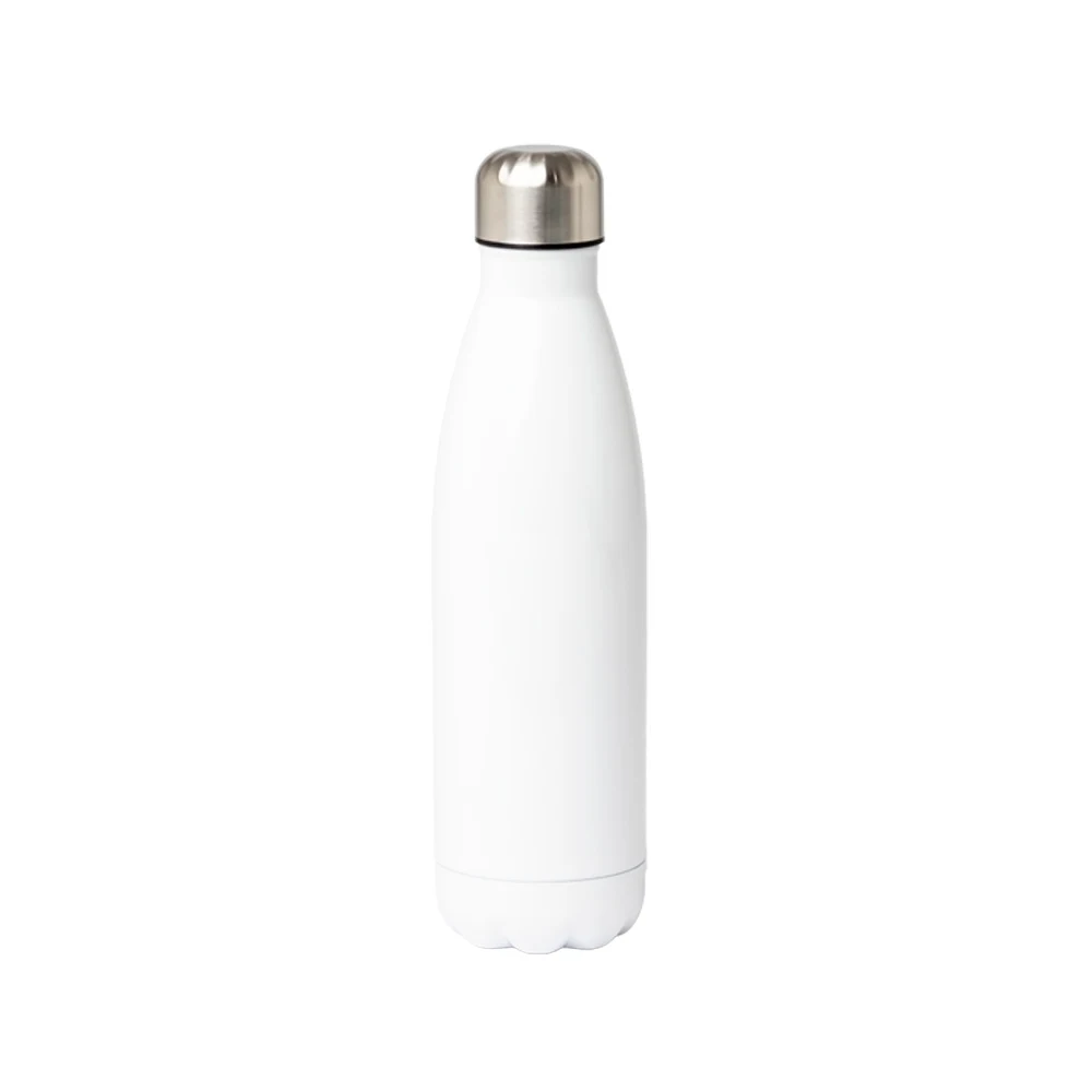 Garrafa Térmica Inox 500ml, cor BRANCO