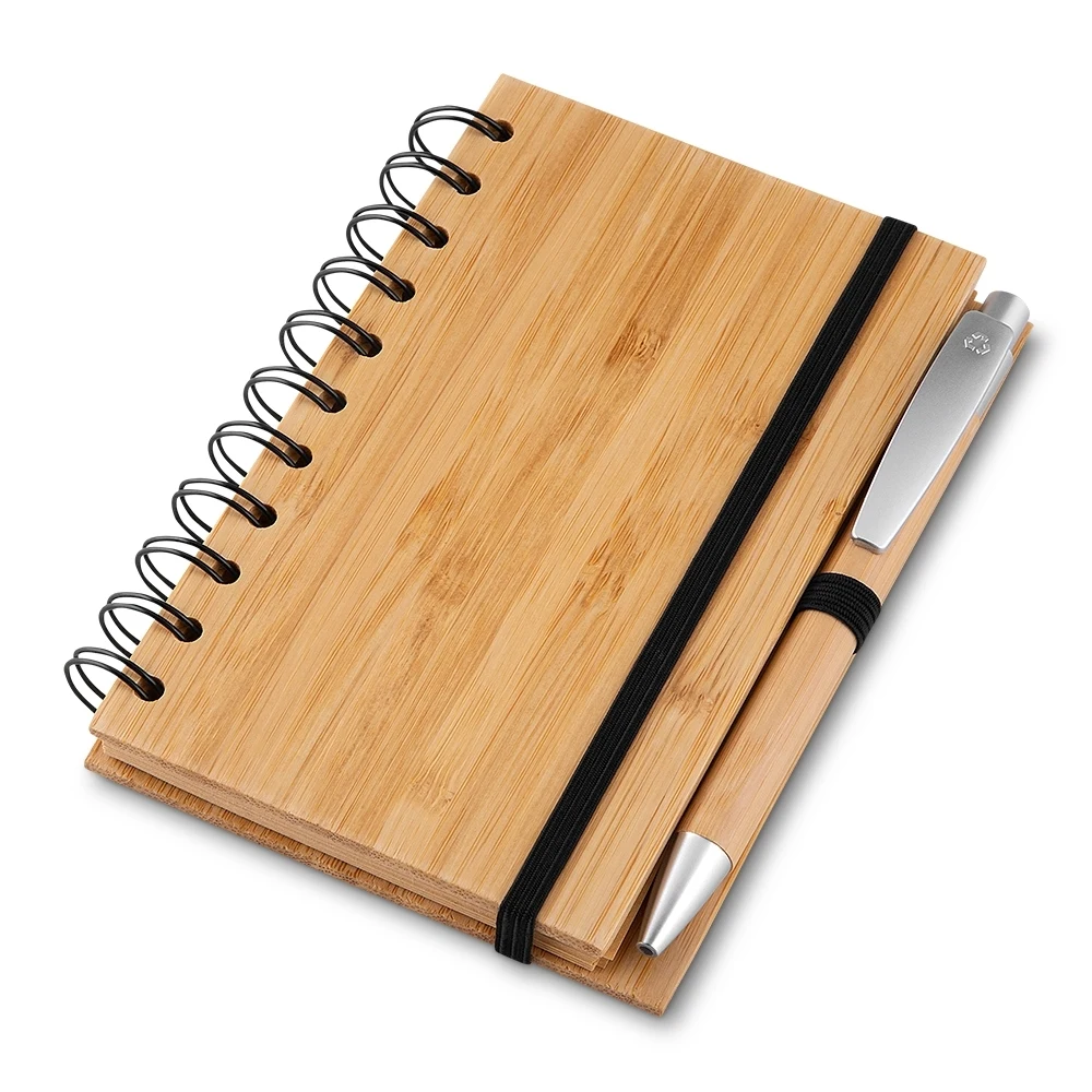 Caderno Ecológico com Caneta, cor BAMBU