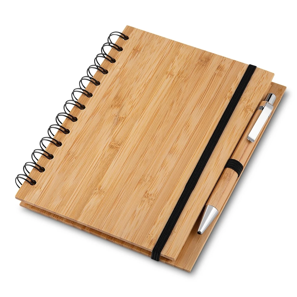 Caderno Ecológico com Caneta, cor BAMBU