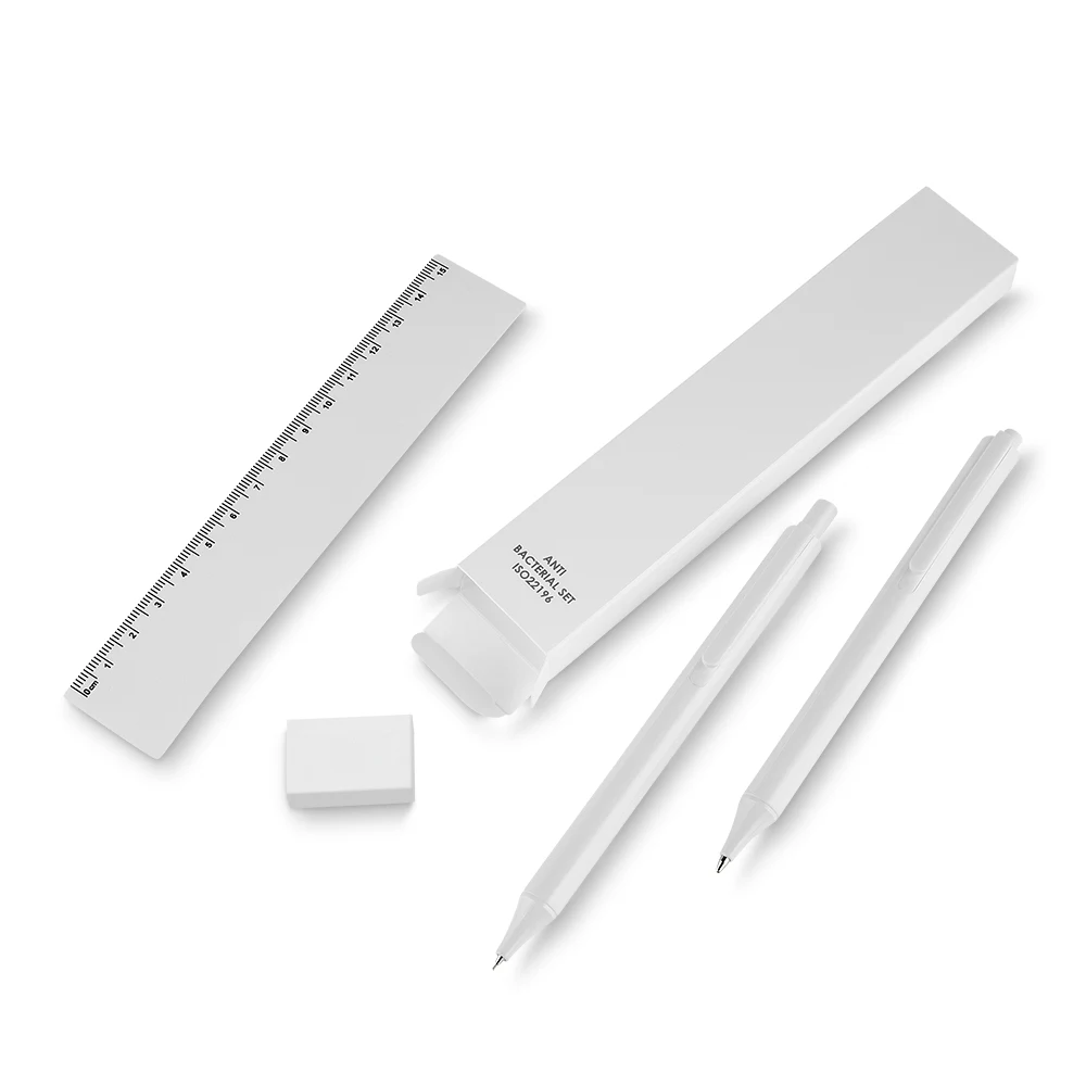 Kit Escritório Antibacteriano, cor BRANCO