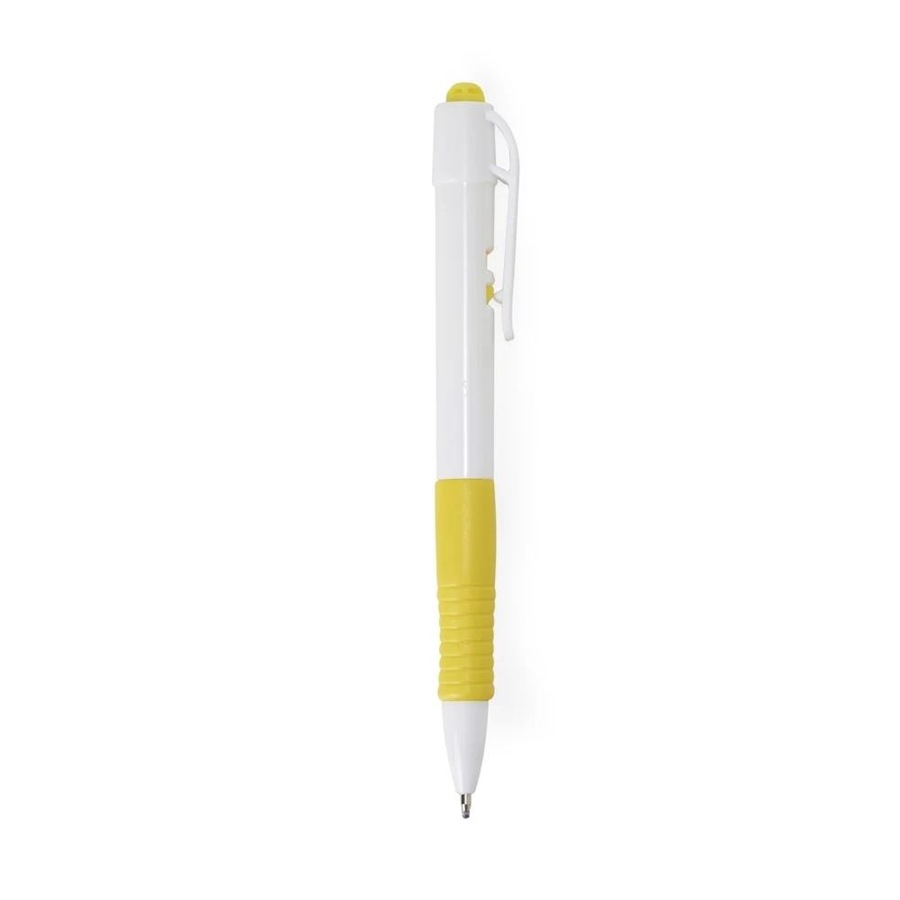 Caneta Plástica, cor AMARELO
