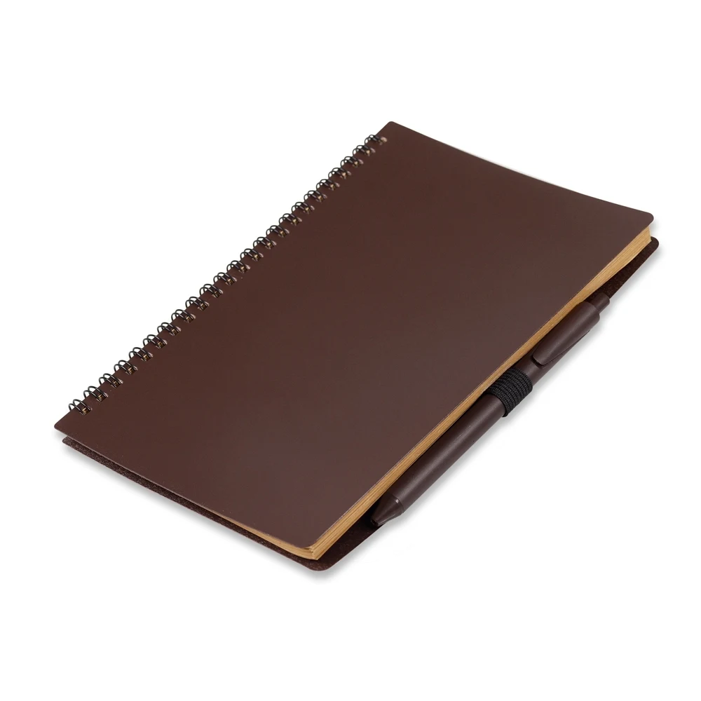 Caderno Ecológico com Caneta, cor MARROM