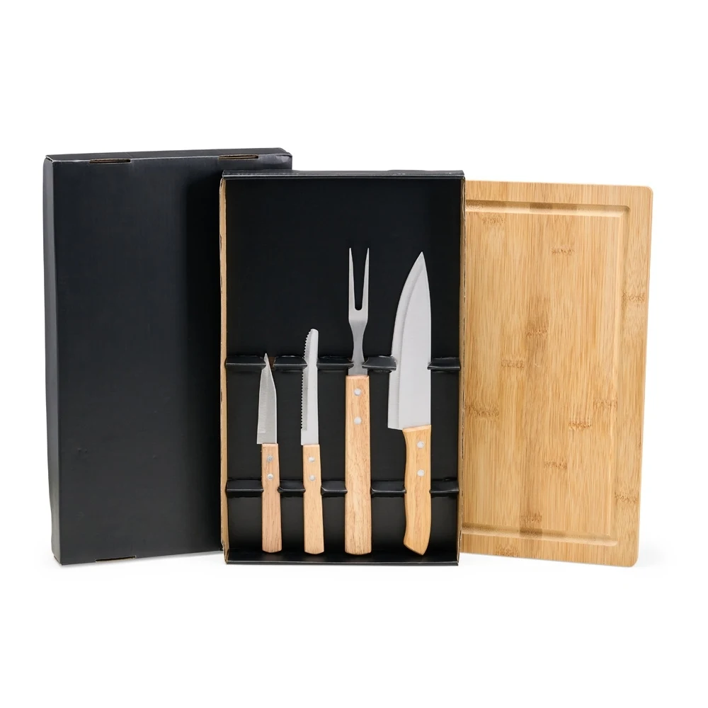 kit Churrasco 5 Peças, cor PRETO
