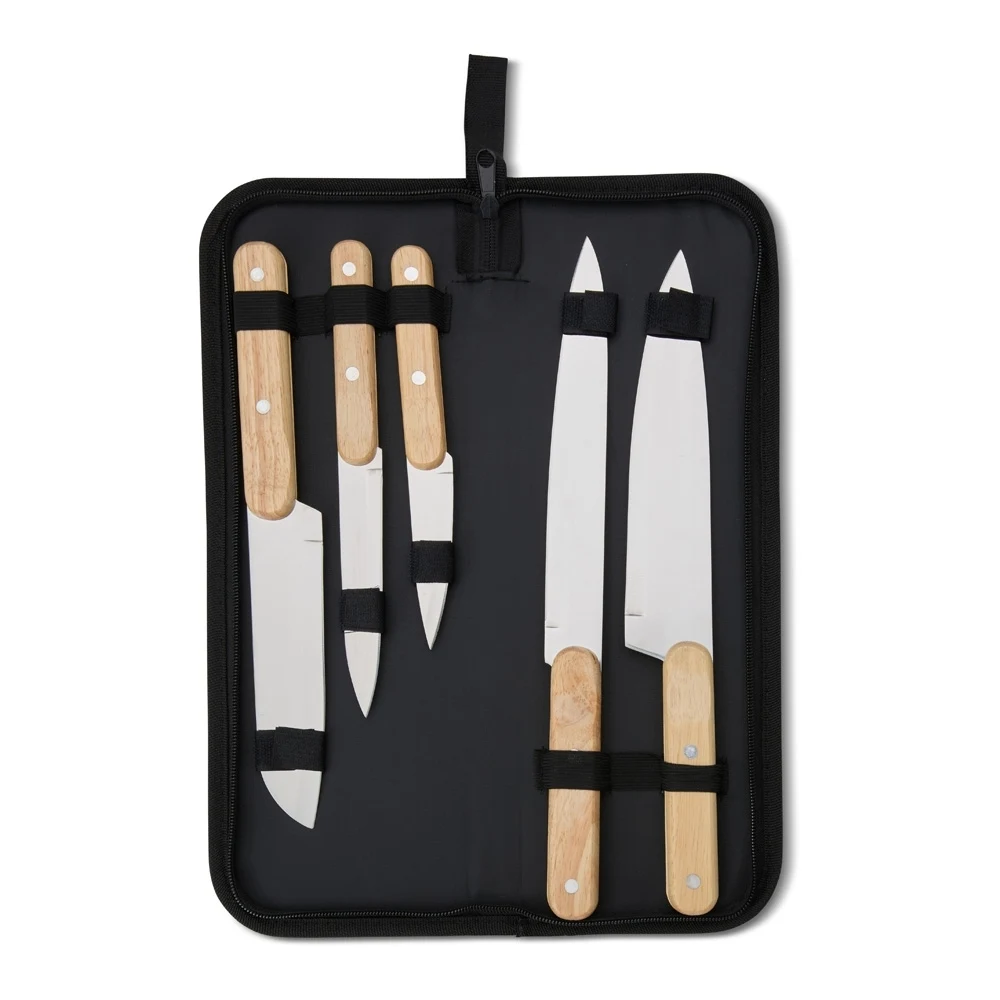 Kit Churrasco 5 Peças, cor PRETO