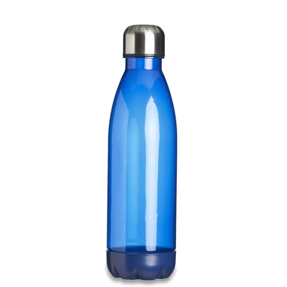 Garrafa Translucida 700ml, cor AZUL