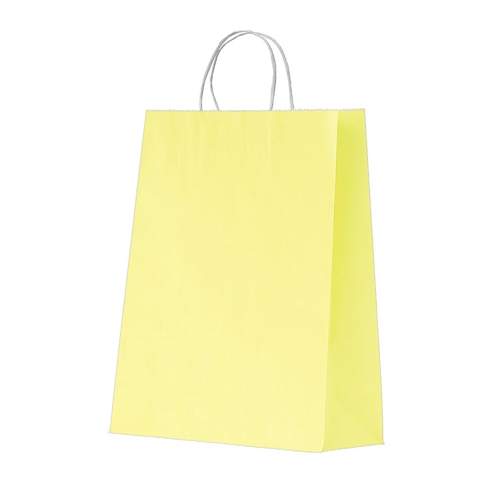 Sacola Kraft Média, cor AMARELO