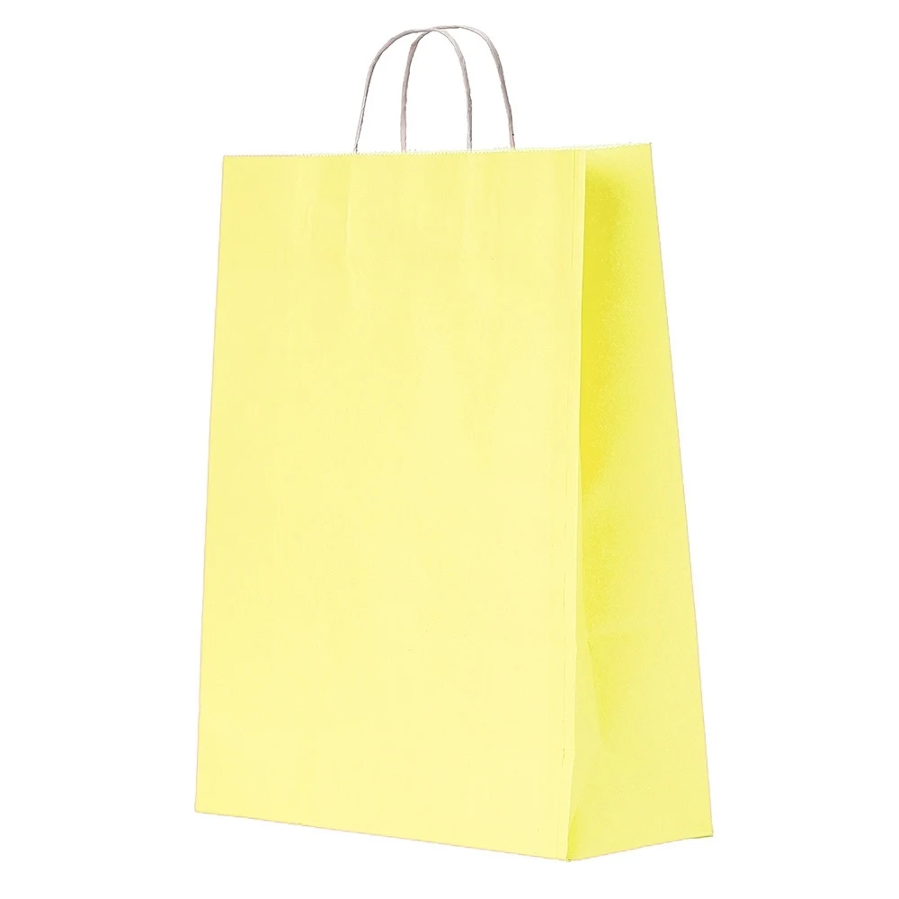 Sacola Kraft Grande, cor AMARELO