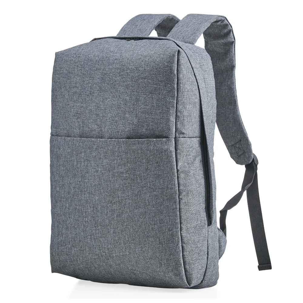 Mochila Poliéster com Bloqueador RFID, cor CINZA
