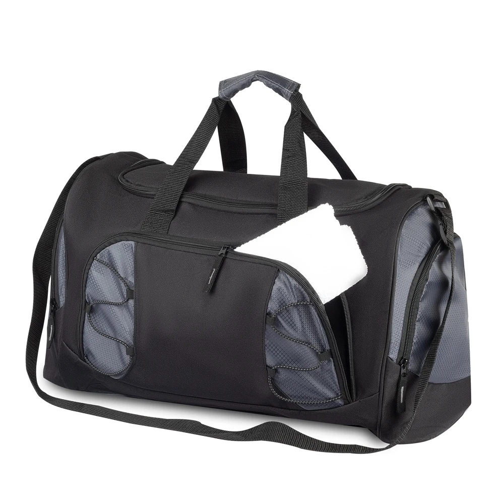 Bolsa Esportiva Poliéster 40L, cor CINZA