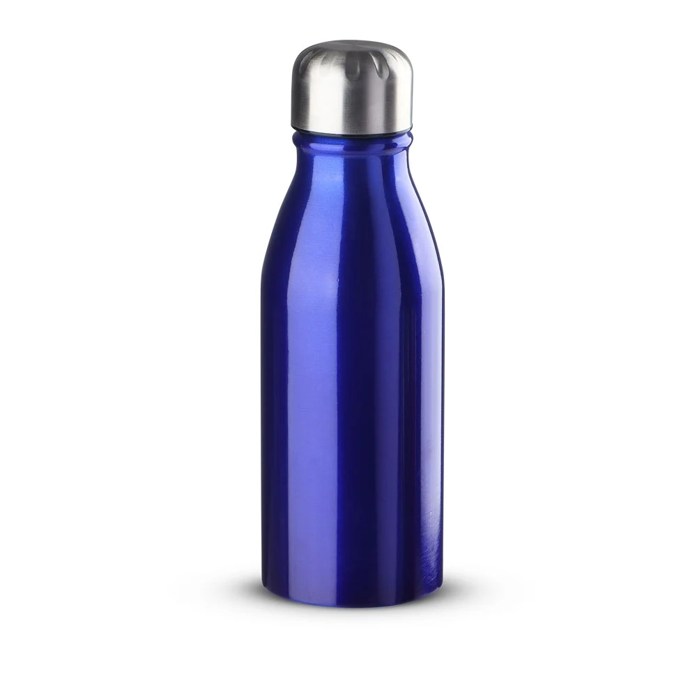 Garrafa Alumínio 500ml, cor AZUL