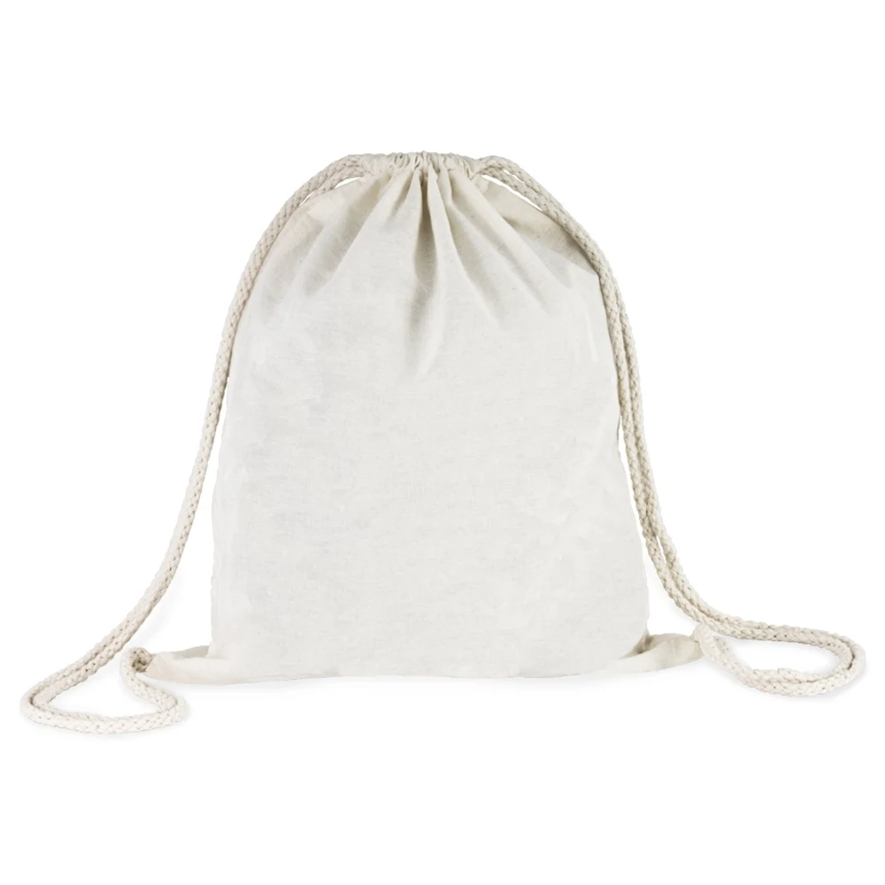 Sacochila Algodão, cor BEGE