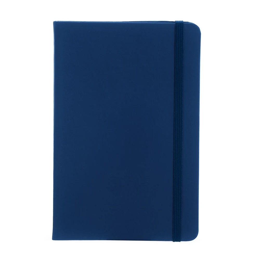 Caderneta Couro Sintético, cor AZUL