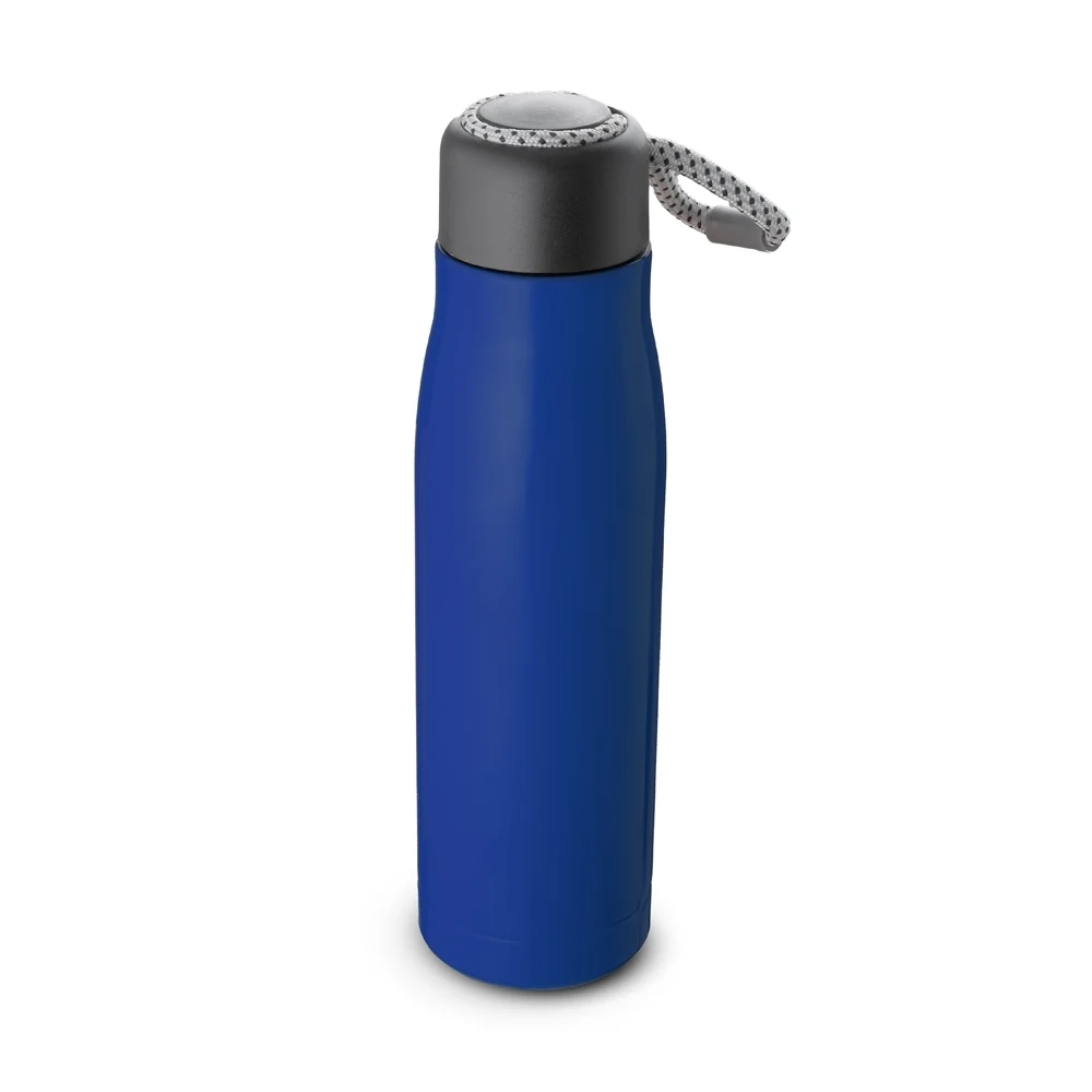 Garrafa Térmica Inox 550ml, cor AZUL
