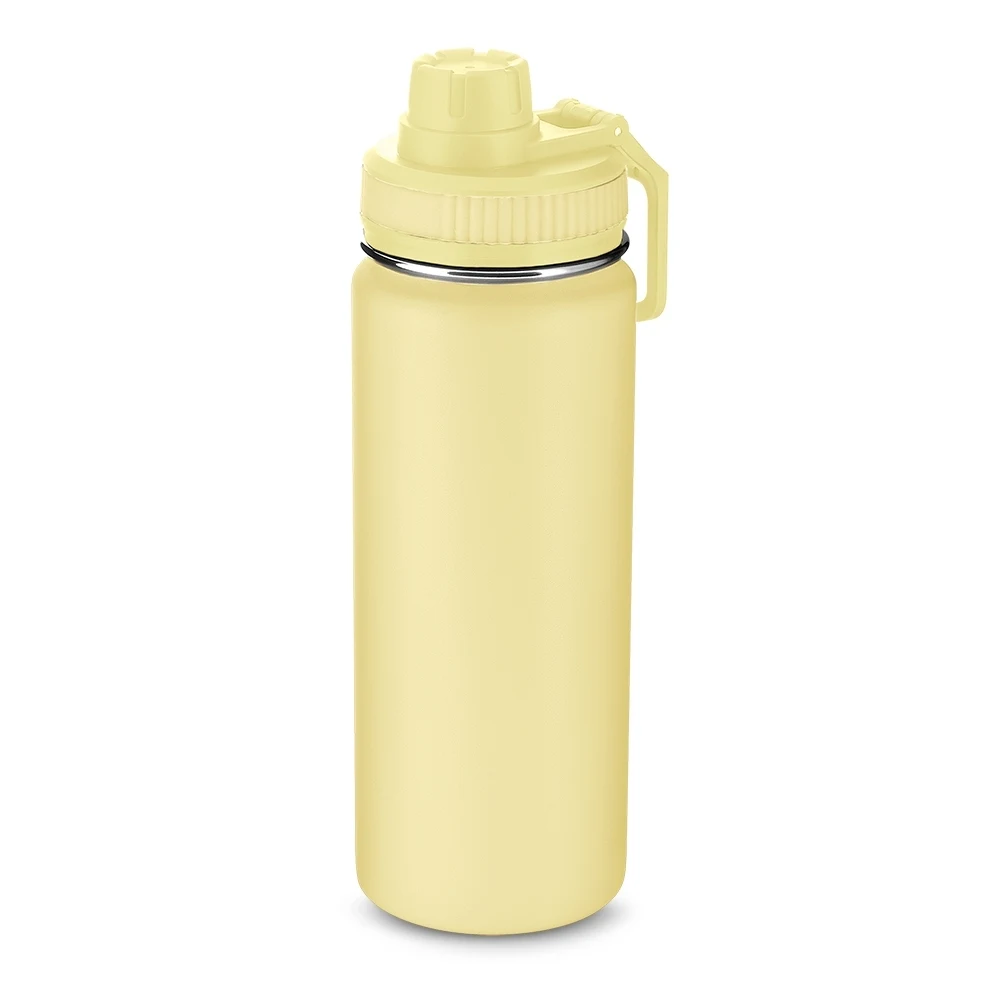 Garrafa Térmica Inox 570ml, cor AMARELO