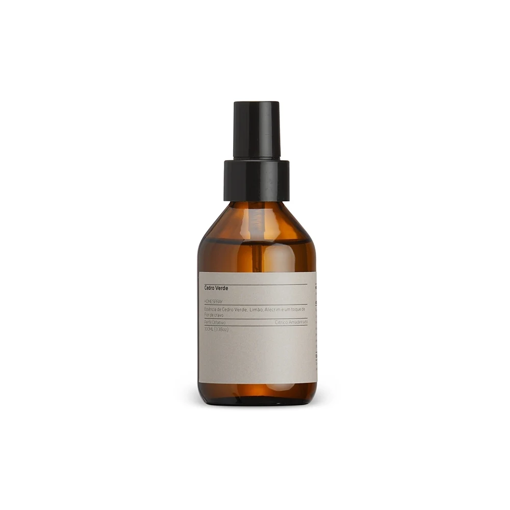 Home Spray Cedro Verde 100ml, cor MARROM
