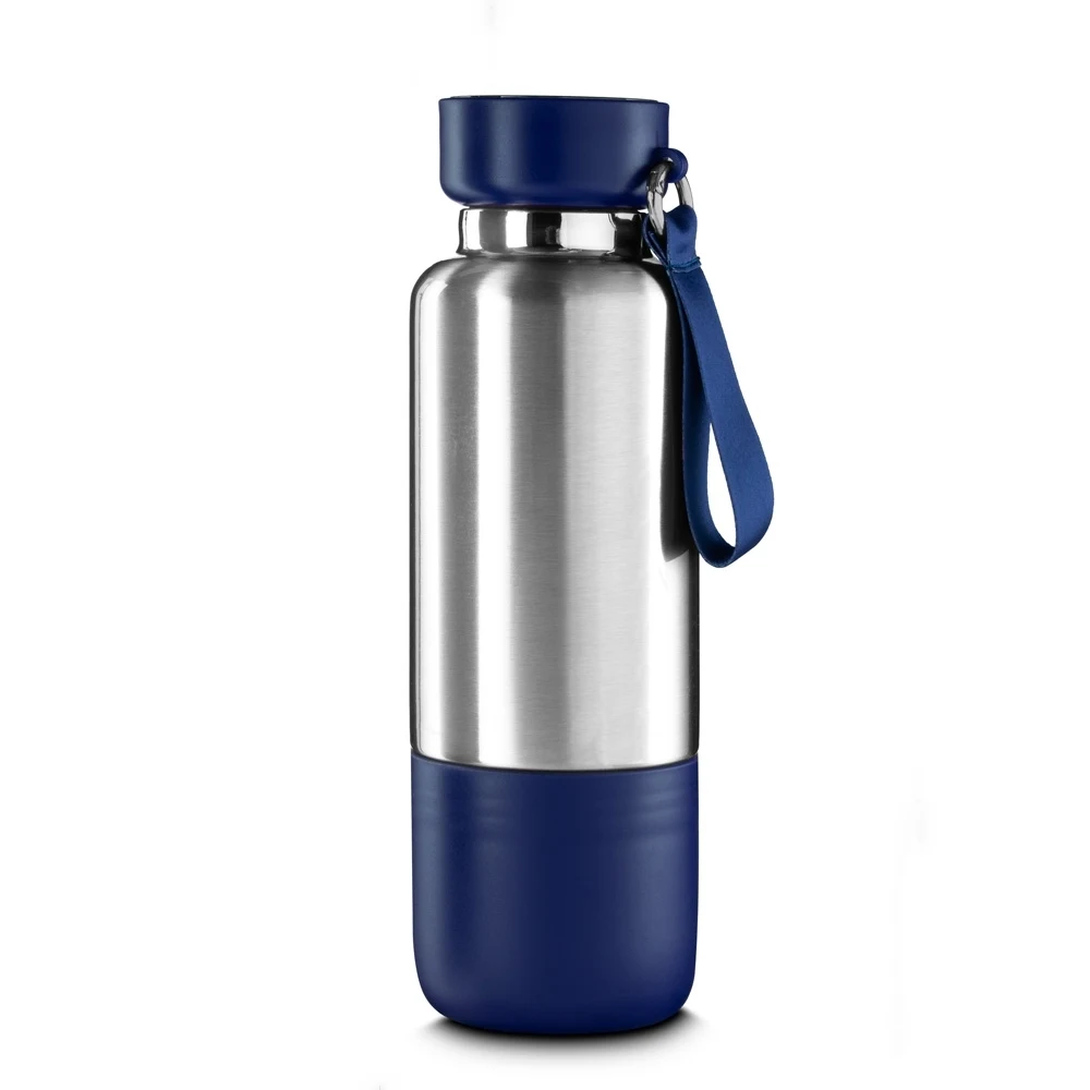 Garrafa Térmica Inox 500ml, cor AZUL