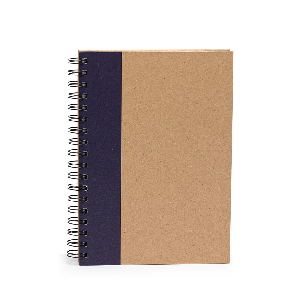 Caderno Capa Kraft, cor AZUL