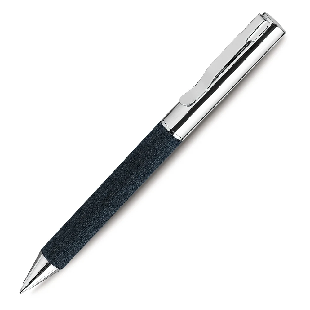 Caneta Metal com Estojo Rpet, cor AZUL
