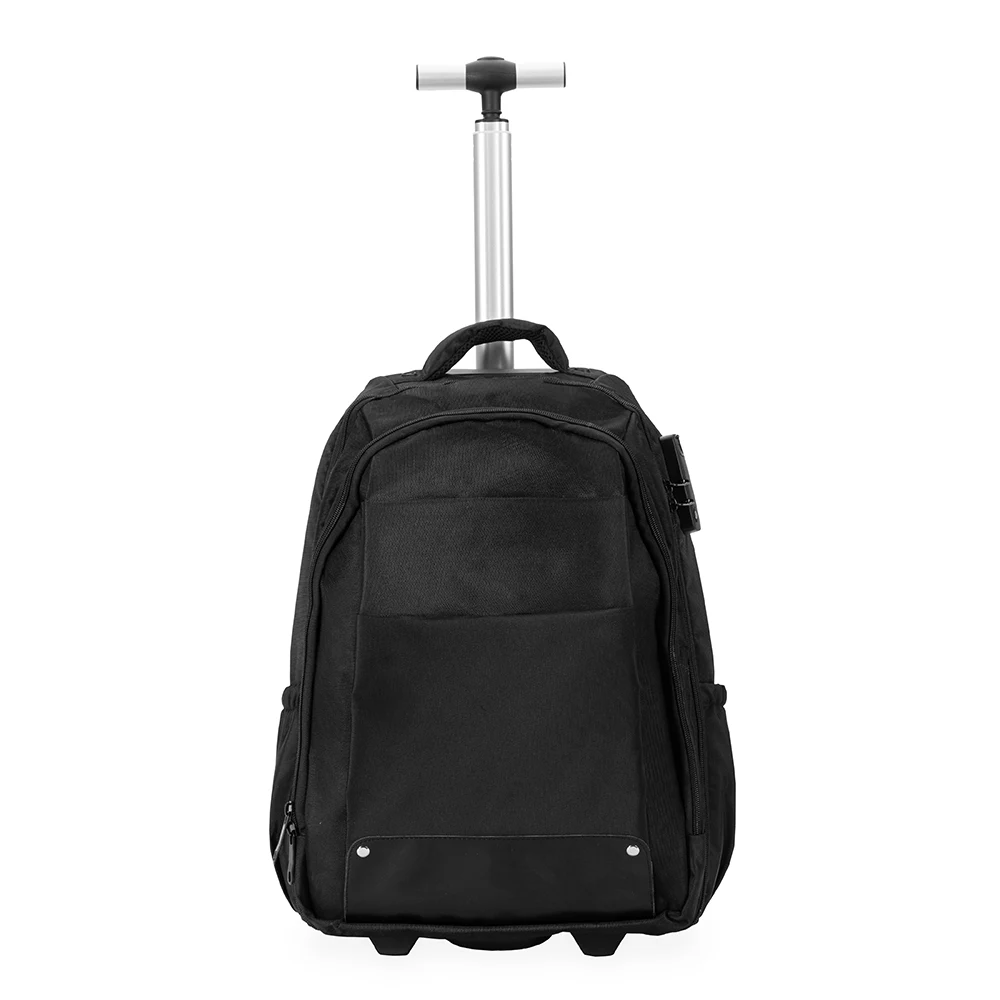 Mochila com Rodinhas 27 Litros, cor PRETO
