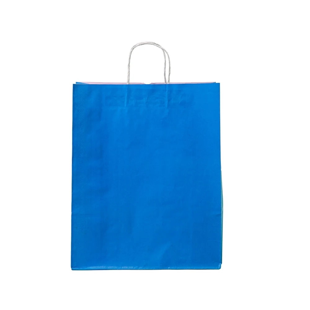 Sacola Kraft Grande, cor AZUL