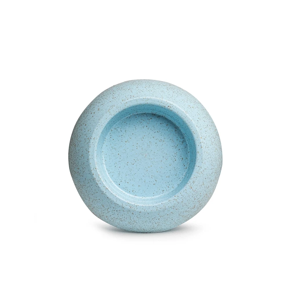 Tigela Pet de Fibra de Arroz 400ml, cor AZUL CLARO