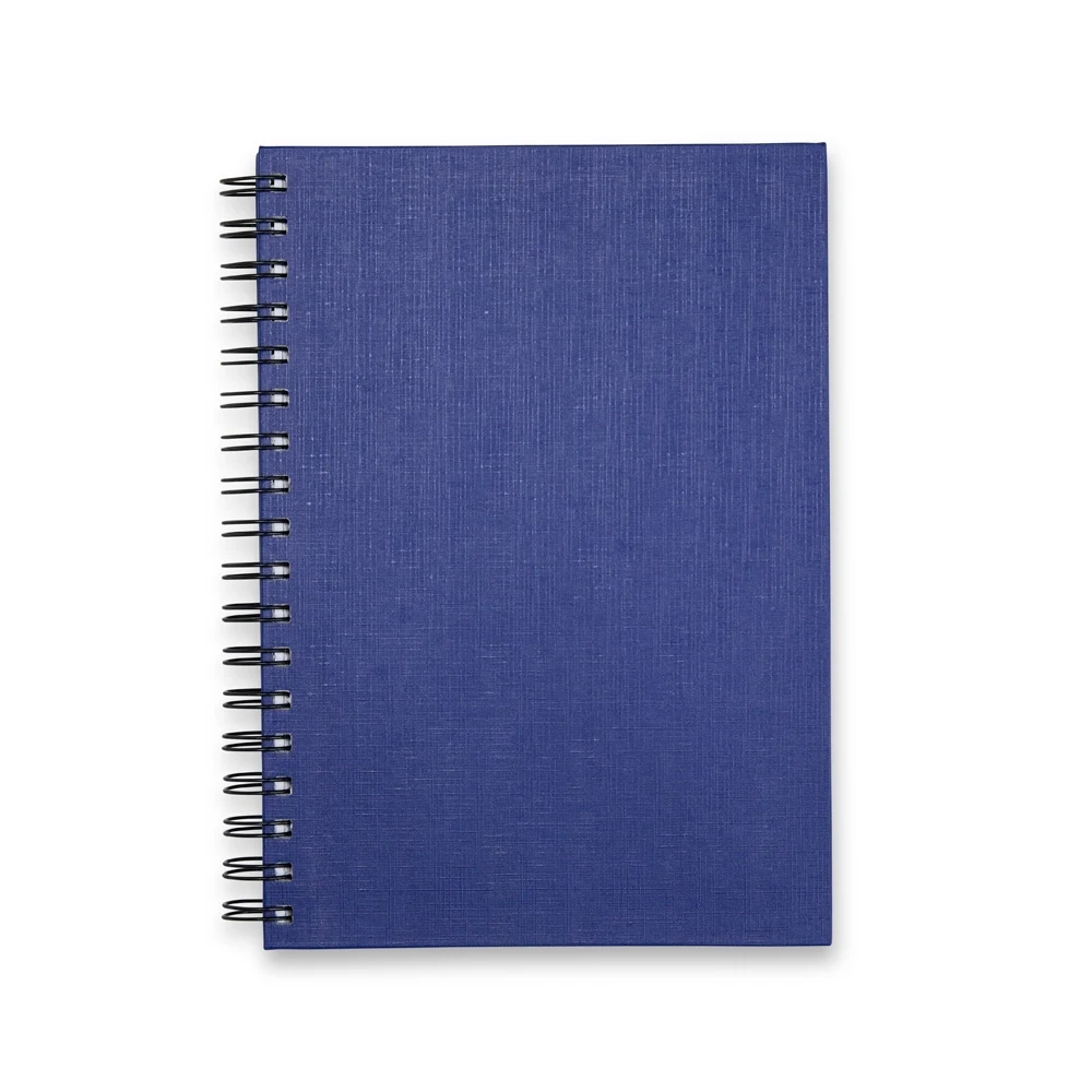 Caderno Linho, cor AZUL