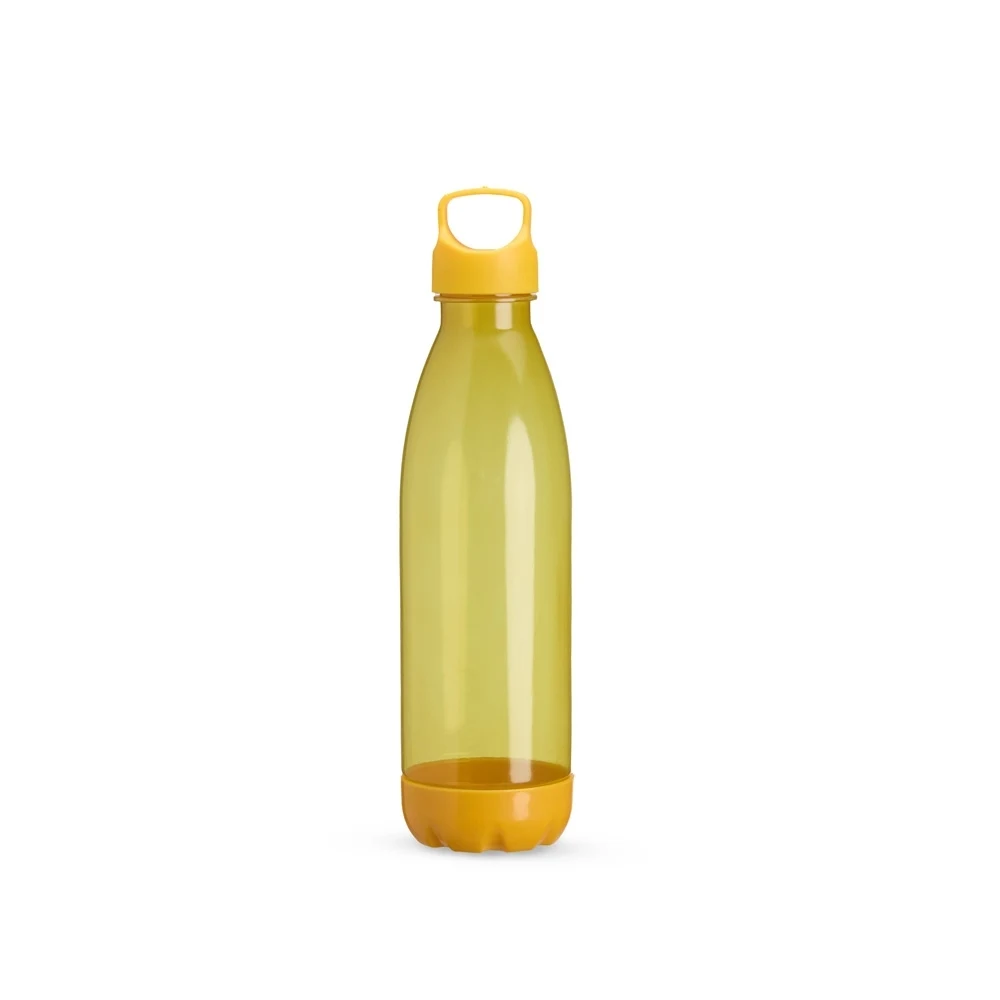 Garrafa Plástica Translúcida 680ml, cor AMARELO