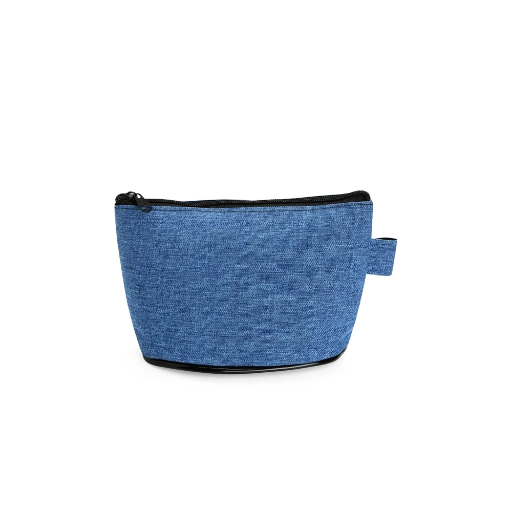 Nécessaire Poliéster PVC Mescla, cor AZUL
