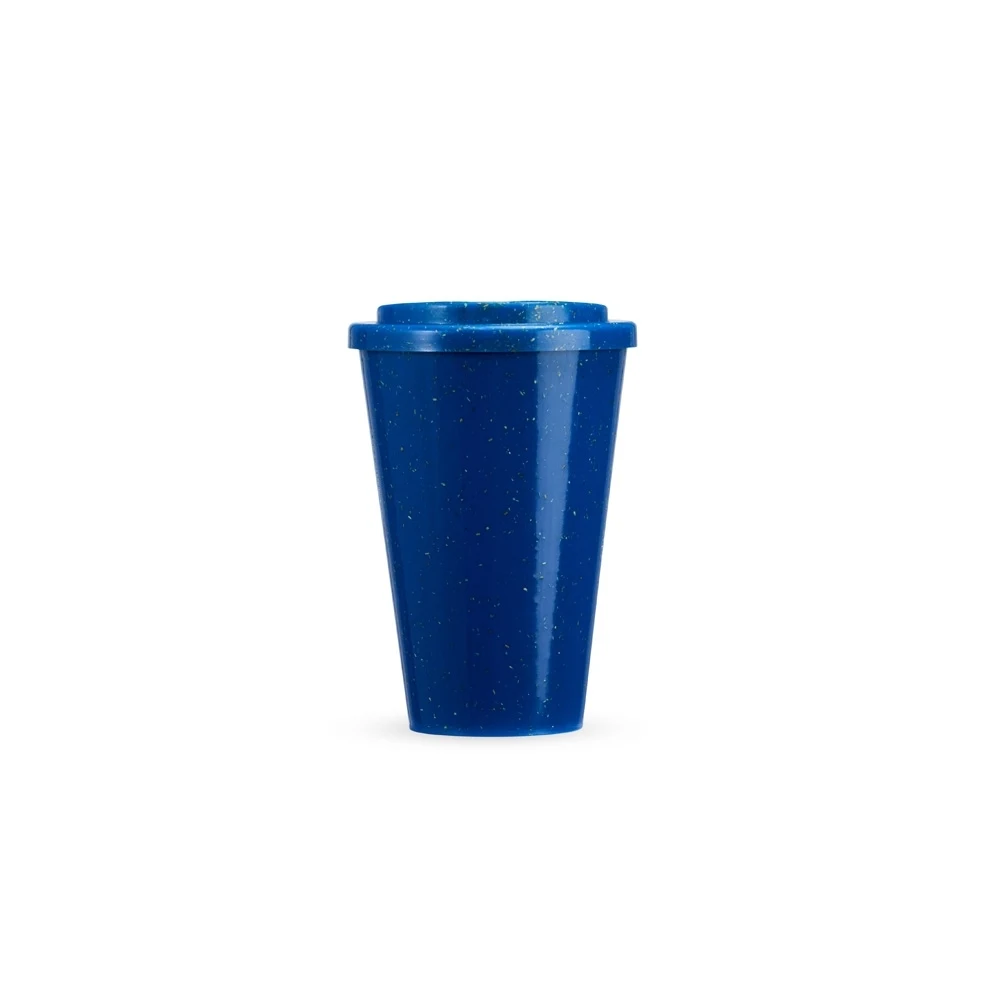 Copo Fibra de Madeira 450ml, cor AZUL