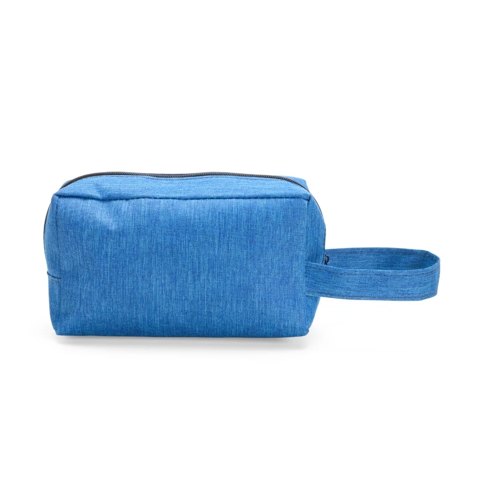 Nécessaire Poliéster PVC Mescla, cor AZUL