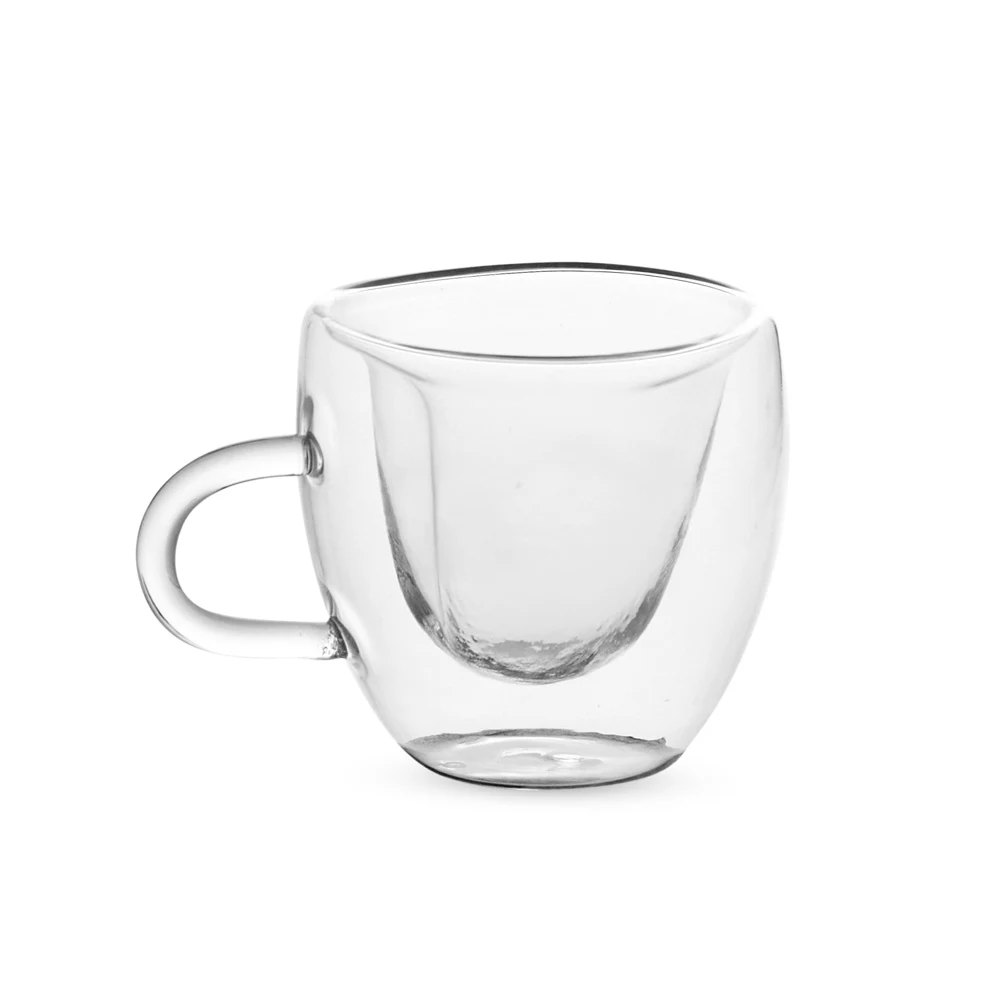 Xícara de Vidro 80ml, cor TRANSPARENTE