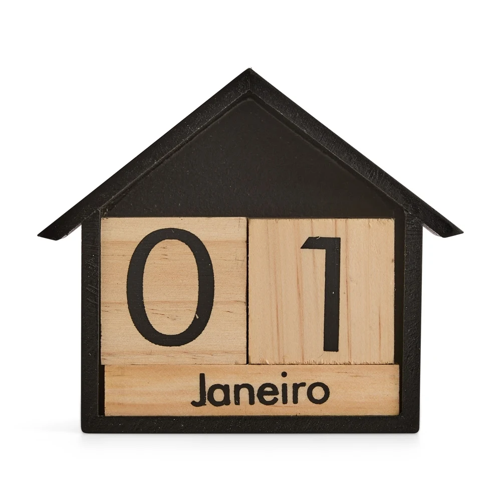 Calendário Permanente Madeira, cor MADEIRA