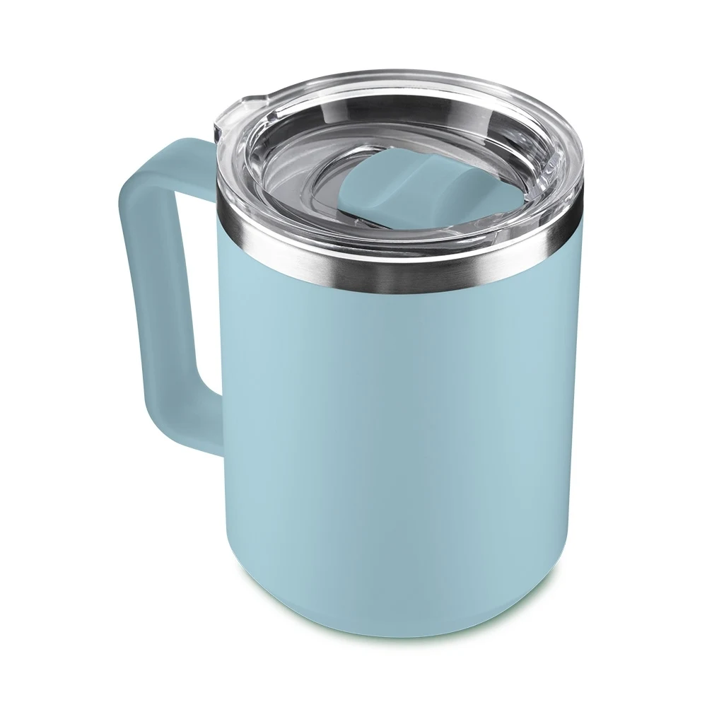 Caneca Plástica 450ml, cor AZUL