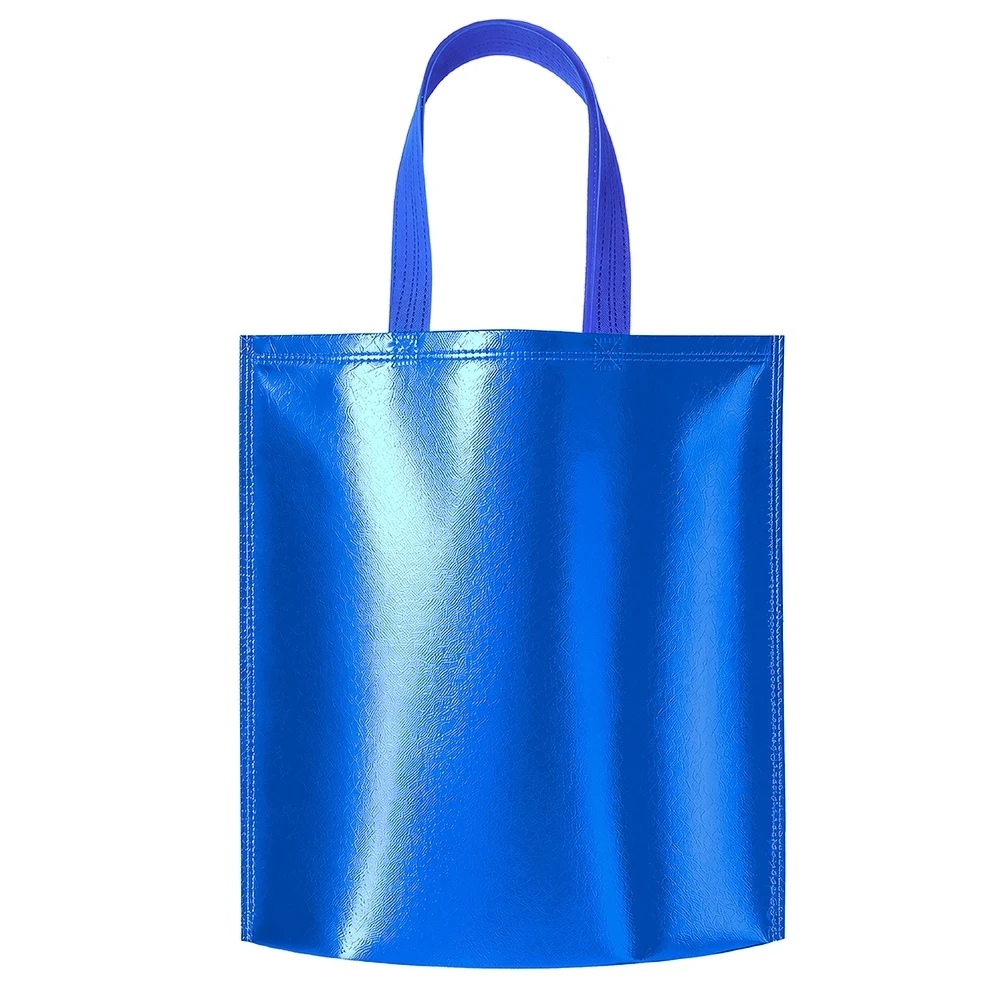 Sacola TNT Metalizado, cor AZUL
