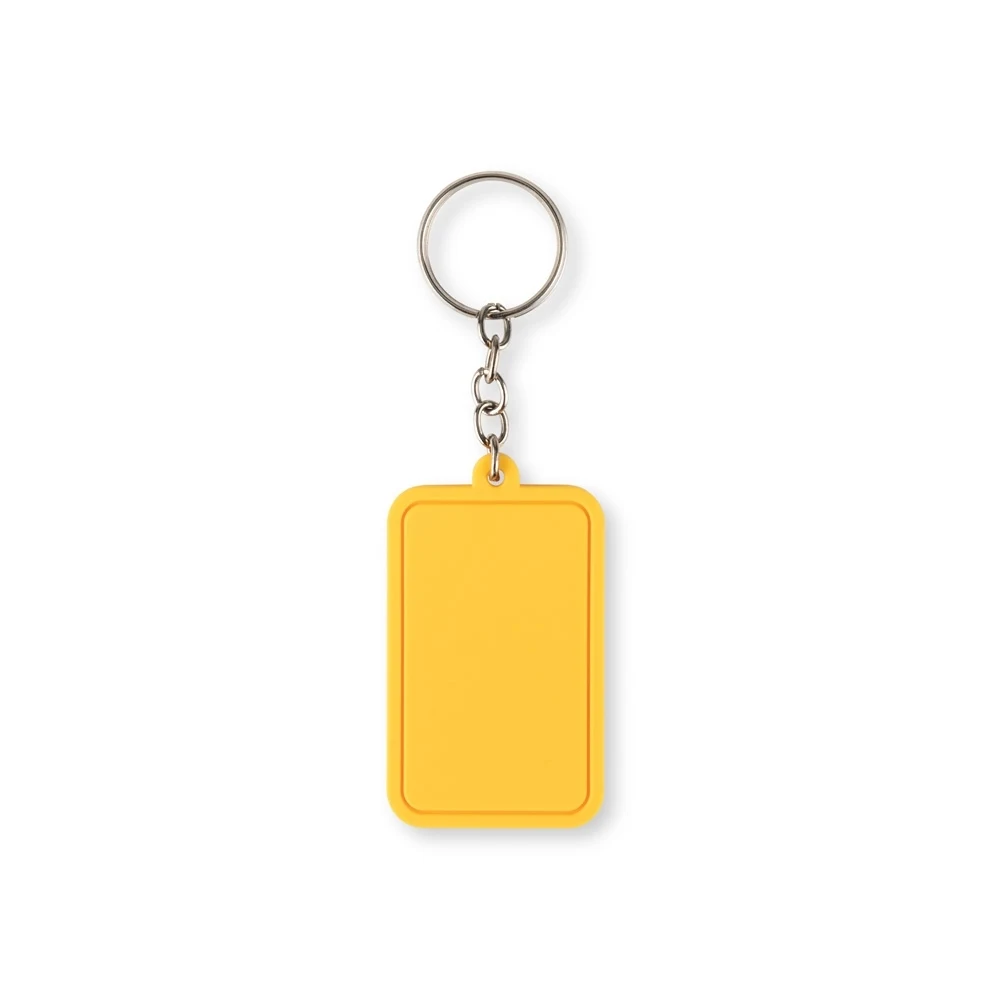 Chaveiro PVC Emborrachado, cor AMARELO