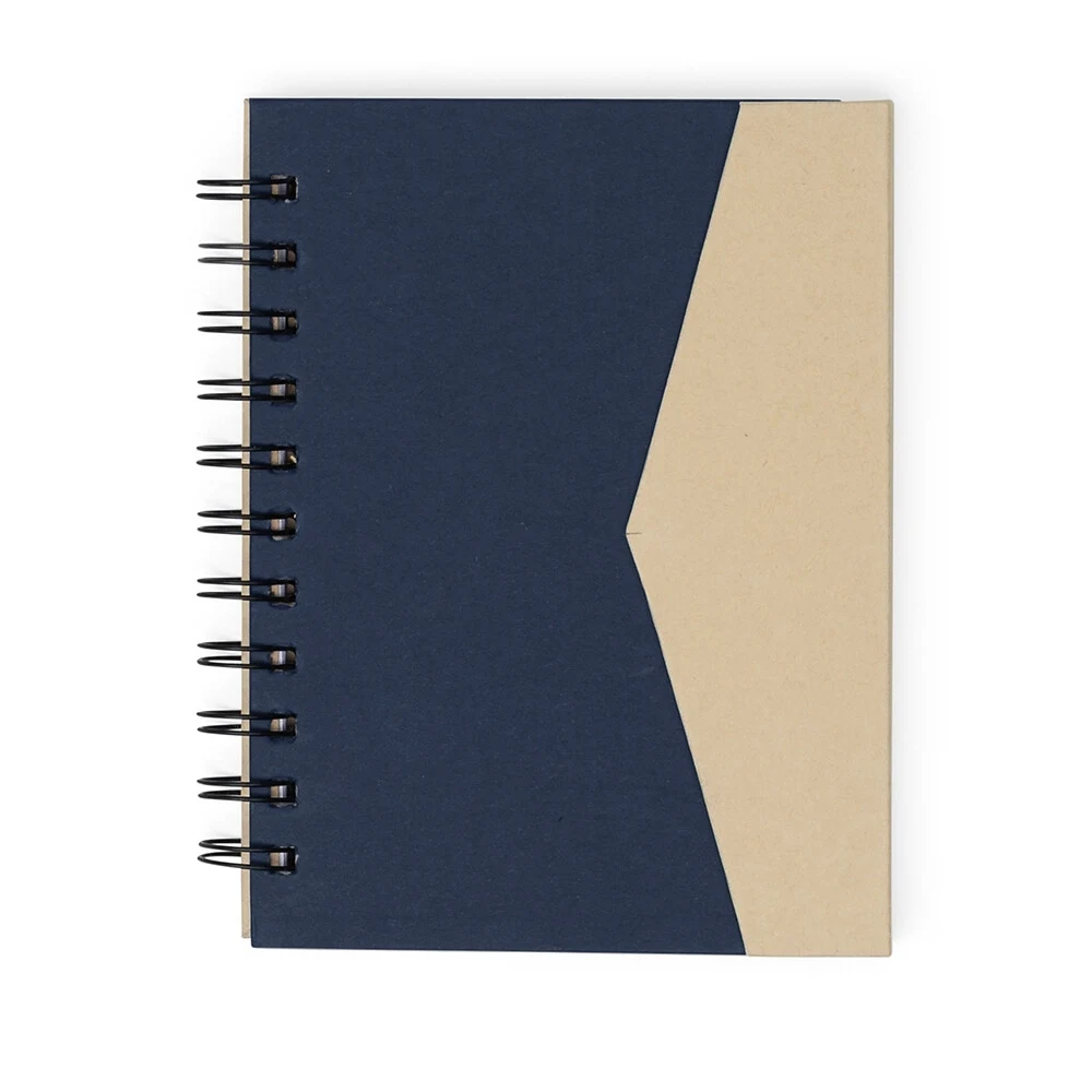Caderno Ecológico com Autoadesivos, cor AZUL