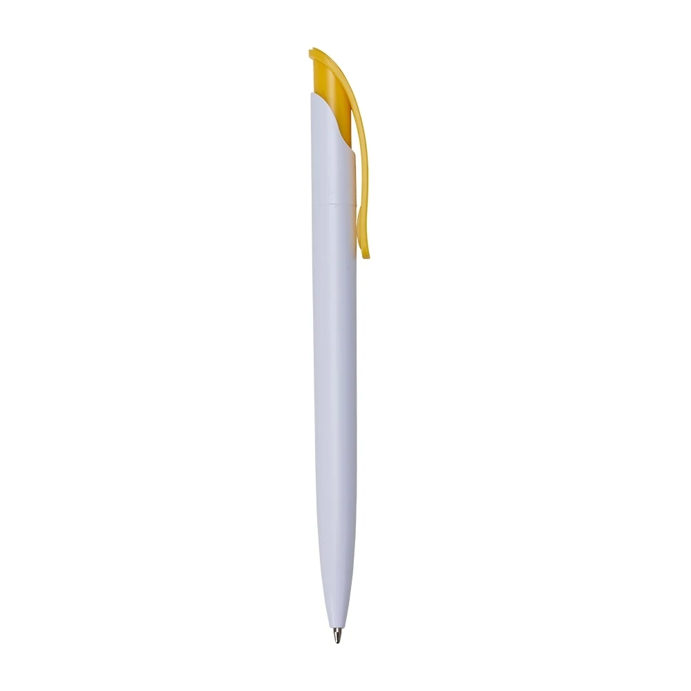 Caneta Plástica, cor AMARELO