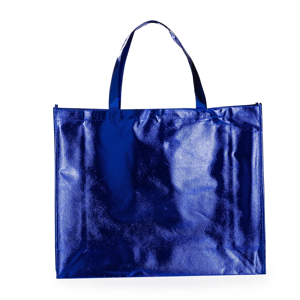 Sacola TNT Metalizada, cor AZUL