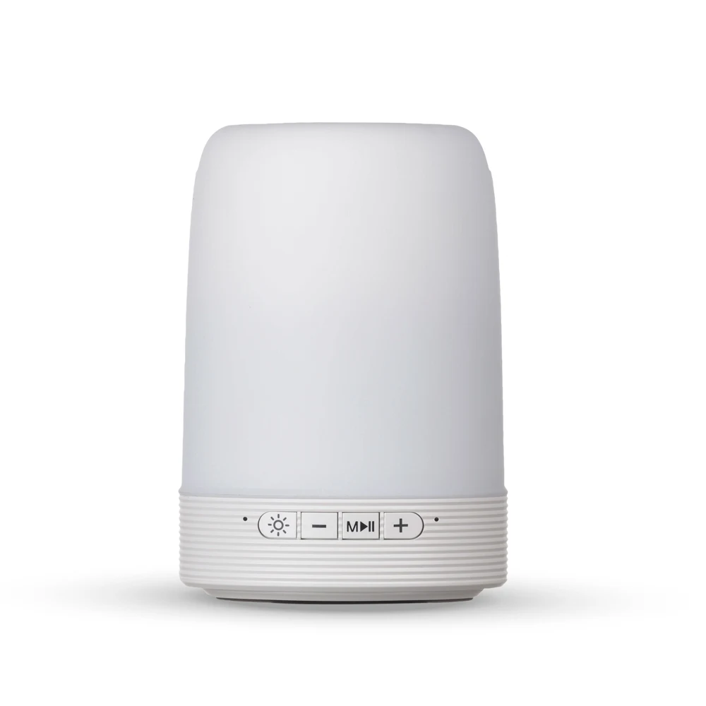Caixa de Som Multimídia com Porta Caneta e Luminária, cor BRANCO