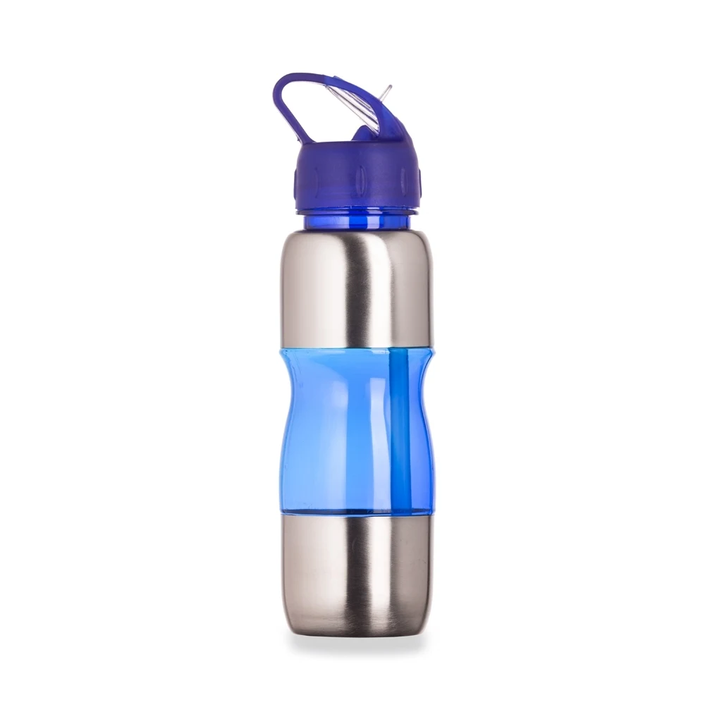 Squeeze Alumínio 600ml, cor AZUL
