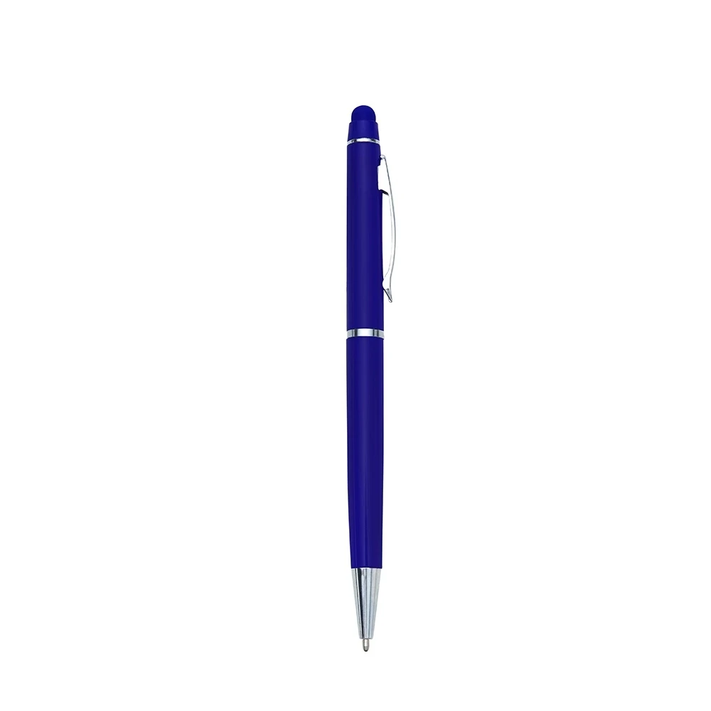 Caneta metal touch, cor AZUL