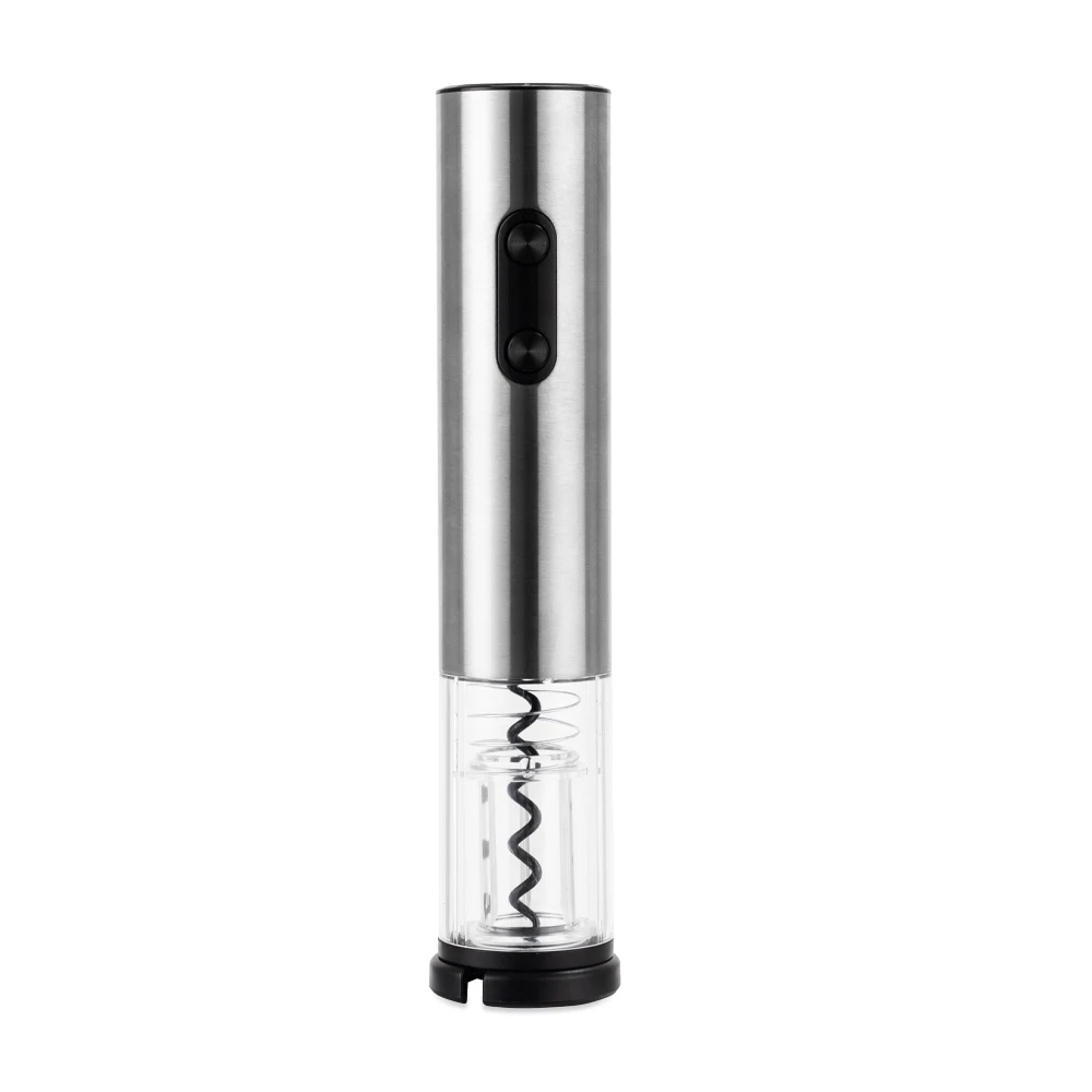 Saca-Rolhas Elétrico com LED, cor INOX