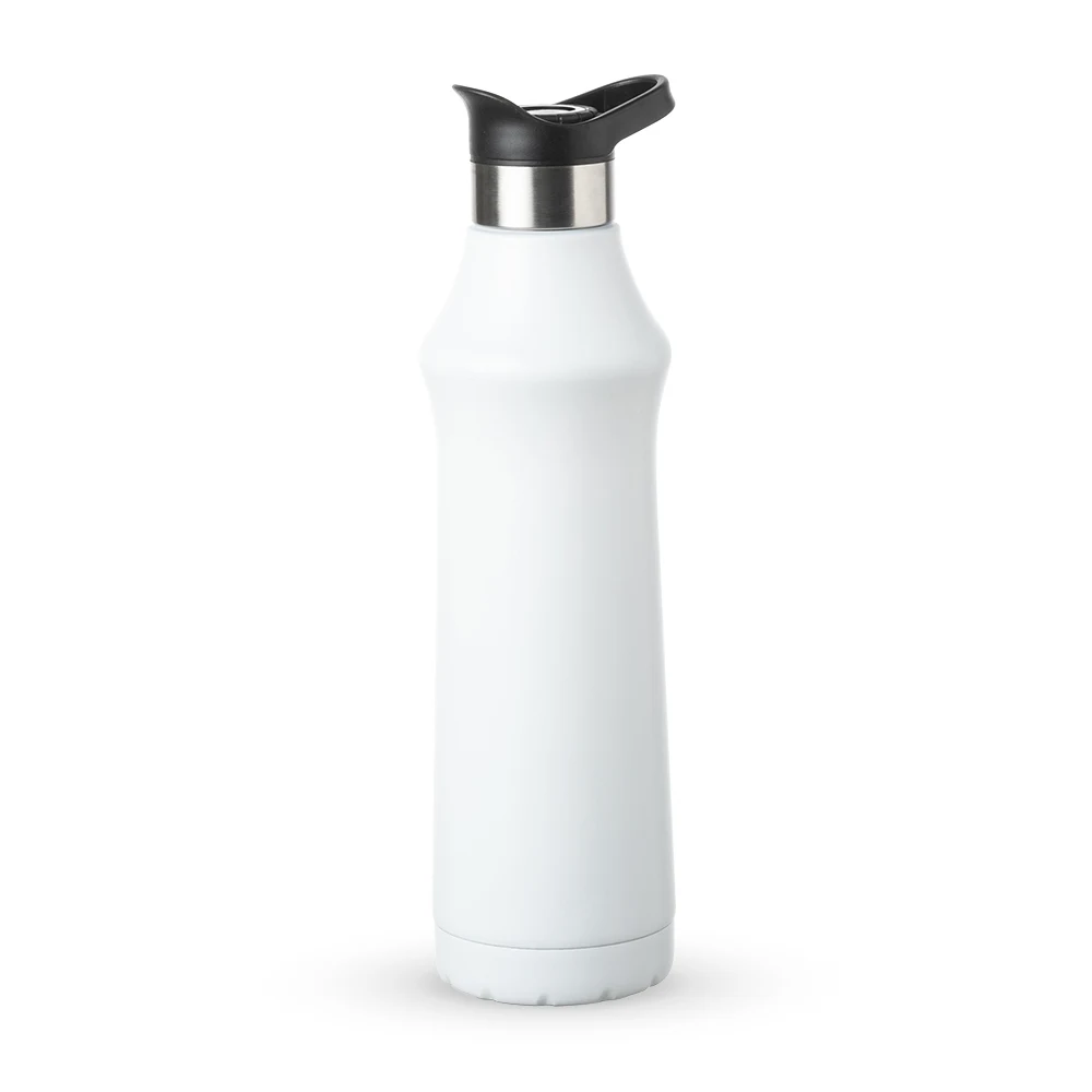 Garrafa Térmica Inox 500ml, cor BRANCO