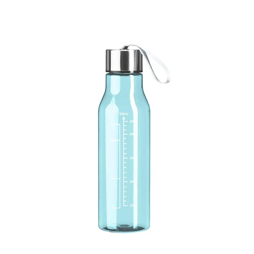 Garrafa Plástica 615ml, cor AZUL CLARO